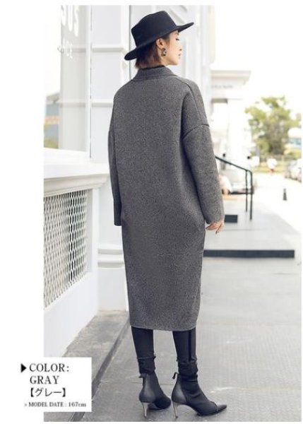 画像13: これからの季節に長く愛用できるレディースコート  赤字セール【在庫処分・お早目にお得】 即納 ファーコートボアコート レディース ノーカラー 裏起毛 コーディガン カットオフ 切りっぱなし (13)