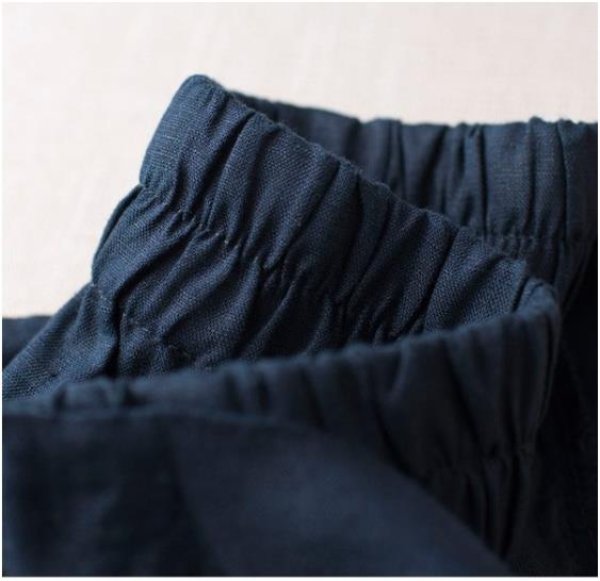 画像14: 夏素材の代名詞、清涼感溢れるリネン  赤字セール☆ 送料無料 短納期 リネン スカート ロング ハイウエスト タック入り ウエストゴム 麻100% 無地 レデ (14)