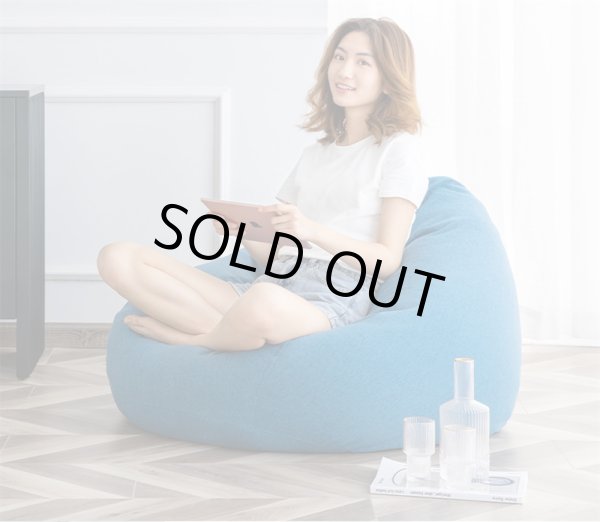 画像2: インテリアの新品オススメ LAZY SOFA 取り外す可能 一人掛け 北欧風 丸め 無地 ベロア調 おしゃれ インテリア リラックスグッズ (2)