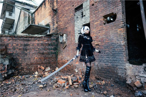 画像3: ゲーム コスプレ 衣装 NieR:Automata ニーアオートマタ 2B ヨルハ二号 B型 コスプレ衣装 ワンピース コスチューム コス レイヤーさん cosplay cos 完コス コミケ 衣装 仮装 学園祭 文化祭 (3)