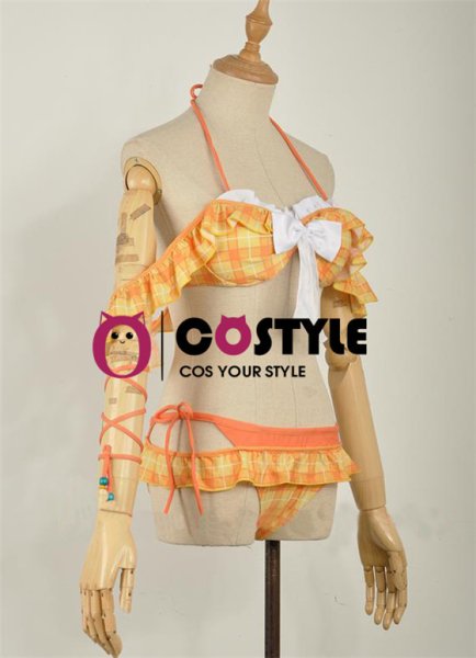 画像2: アイドル アニメ love live! ラブライブ!サンシャイン!!  Aqours スクフェス 国木田花丸 水着編 覚醒後 ビキニ 水着 コスプレ衣装 コスチューム コス レイヤーさん cosplay cos 完コス コミケ 衣装 仮装 余興 宴会 学園祭 文化祭 (2)