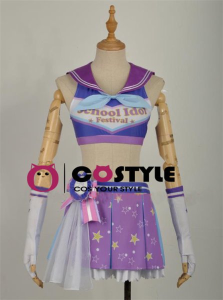 画像2: アイドル アニメ love live! ラブライブ!サンシャイン!! Aqours スクフェス 小原鞠莉 おはらまり チアガール編 覚醒後 応援団 sunshine コスプレ衣装 コスチューム コス レイヤーさん cosplay cos コミケ 衣装 仮装 余興 宴会 学園祭 文化祭 (2)