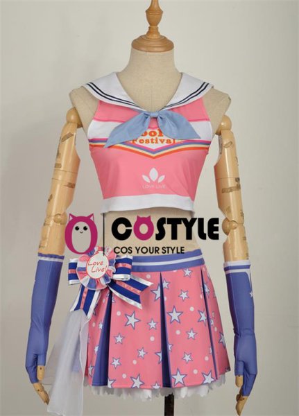 画像2: アイドル アニメ love live! ラブライブ!サンシャイン!! Aqours スクフェス 桜内梨子 さくらうちりこ Guilty_Kiss チアガール編 覚醒後 応援団 sunshine コスプレ衣装 コスチューム コス レイヤーさん cosplay cos コミケ 衣装 仮装 余興 宴会 学園祭 文化祭 (2)