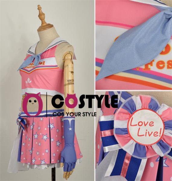 画像3: アイドル アニメ love live! ラブライブ!サンシャイン!! Aqours スクフェス 桜内梨子 さくらうちりこ Guilty_Kiss チアガール編 覚醒後 応援団 sunshine コスプレ衣装 コスチューム コス レイヤーさん cosplay cos コミケ 衣装 仮装 余興 宴会 学園祭 文化祭 (3)