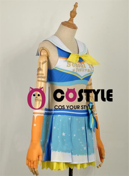 画像3: アイドル アニメ love live! ラブライブ!サンシャイン!! Aqours スクフェス 松浦果南 まつうらかなん AZALEA チアガール編 覚醒後 応援団 sunshine コスプレ衣装 コスチューム コス レイヤーさん cosplay cos コミケ 衣装 仮装 余興 宴会 学園祭 文化祭 (3)