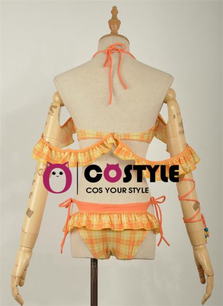 画像4: アイドル アニメ love live! ラブライブ!サンシャイン!!  Aqours スクフェス 国木田花丸 水着編 覚醒後 ビキニ 水着 コスプレ衣装 コスチューム コス レイヤーさん cosplay cos 完コス コミケ 衣装 仮装 余興 宴会 学園祭 文化祭 (4)