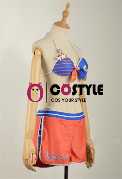 画像5: アイドル アニメ love live! ラブライブ!サンシャイン!! Aqours スクフェス 渡辺曜 わたなべよう 水着編 覚醒後 ビキニ 水着 コスプレ衣装 コスチューム コス レイヤーさん cosplay cos 完コス コミケ 衣装 仮装 余興 宴会 学園祭 文化祭 (5)