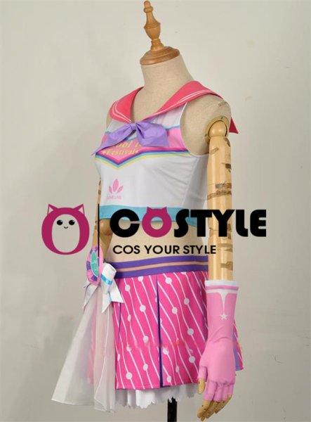 画像4: アイドル アニメ love live! ラブライブ!サンシャイン!! Aqours スクフェス 黒澤ルビィ くろさわるびぃ CYaRon! 黒澤姉妹 チアガール編 覚醒後 応援団 sunshine コスプレ衣装 コスチューム コス レイヤーさん cosplay cos コミケ 衣装 仮装 余興 宴会 学園祭 文化祭 (4)