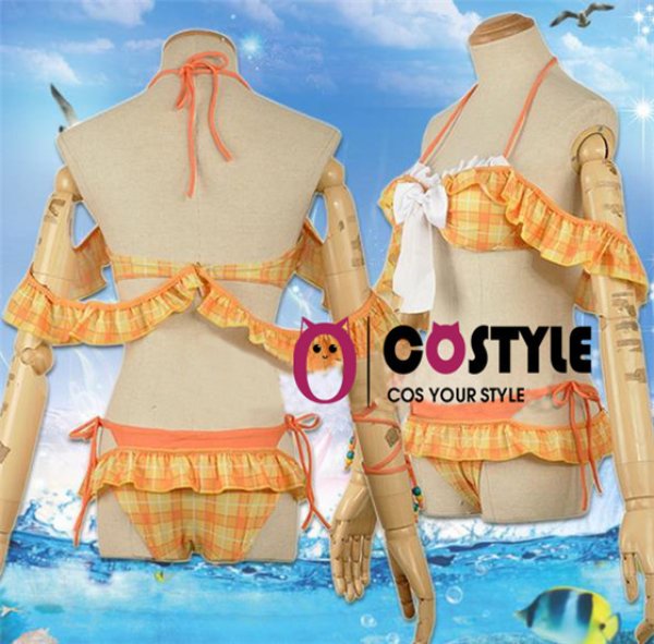 画像5: アイドル アニメ love live! ラブライブ!サンシャイン!!  Aqours スクフェス 国木田花丸 水着編 覚醒後 ビキニ 水着 コスプレ衣装 コスチューム コス レイヤーさん cosplay cos 完コス コミケ 衣装 仮装 余興 宴会 学園祭 文化祭 (5)