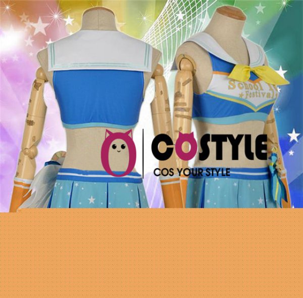 画像7: アイドル アニメ love live! ラブライブ!サンシャイン!! Aqours スクフェス 松浦果南 まつうらかなん AZALEA チアガール編 覚醒後 応援団 sunshine コスプレ衣装 コスチューム コス レイヤーさん cosplay cos コミケ 衣装 仮装 余興 宴会 学園祭 文化祭 (7)