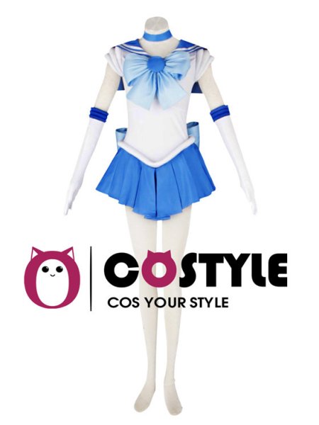 画像2: アニメ コスプレ 衣装 美少女戦士セーラームーン セーラーマーキュリー 水野亜美 漫画 コスプレ衣装 コスチューム コス レイヤーさん cosplay cos 完コス コミケ 衣装 仮装 学園祭 文化祭 ハロウィン halloween セーラー服 (2)