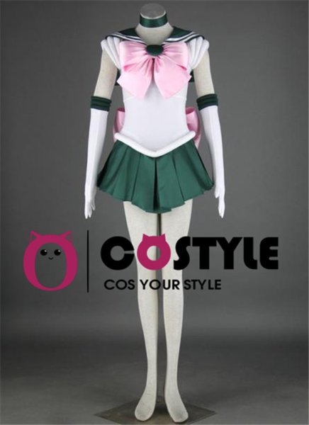 画像2: アニメ コスプレ 衣装 美少女戦士セーラームーン セーラージュピター 木野まこと 漫画 コスプレ衣装 コスチューム コス レイヤーさん cosplay cos 完コス コミケ 衣装 仮装 学園祭 文化祭 ハロウィン halloween セーラー服 (2)