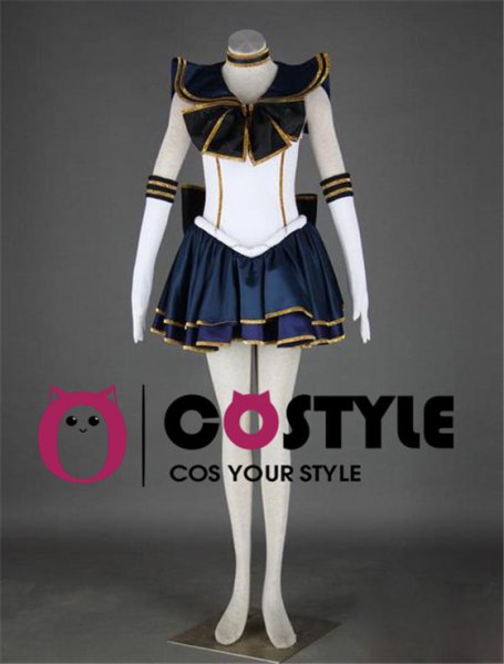 画像2: アニメ コスプレ 衣装 美少女戦士セーラームーン セーラープルート 冥王せつな 漫画 コスプレ衣装 コスチューム コス レイヤーさん cosplay cos 完コス コミケ 衣装 仮装 学園祭 文化祭 ハロウィン halloween セーラー服 (2)