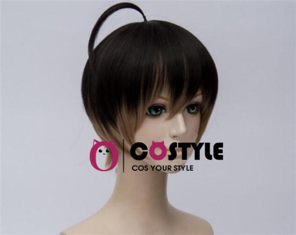 画像2: アプリ ゲーム コスプレ 耐熱 ウィッグ ネット付き A3! エースリー 碓氷真澄 うすいますみ 春組 wig キャラクター 二次元髪型 かつら コス レイヤーさん cosplay cos 完コス コミケ 衣装 仮装 変装 (2)
