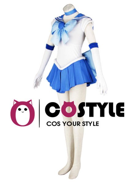 画像3: アニメ コスプレ 衣装 美少女戦士セーラームーン セーラーマーキュリー 水野亜美 漫画 コスプレ衣装 コスチューム コス レイヤーさん cosplay cos 完コス コミケ 衣装 仮装 学園祭 文化祭 ハロウィン halloween セーラー服 (3)