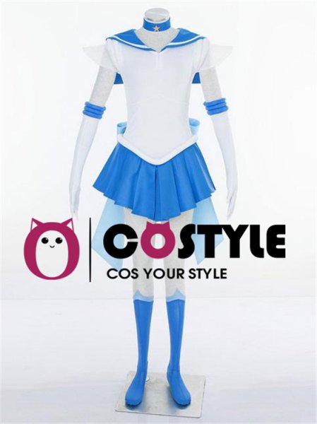 画像4: アニメ コスプレ 衣装 美少女戦士セーラームーン スーパーセーラーマーキュリー 水野亜美 漫画 コスプレ衣装 コスチューム コス レイヤーさん cosplay cos 完コス コミケ 衣装 仮装 学園祭 文化祭 ハロウィン halloween セーラー服 (4)