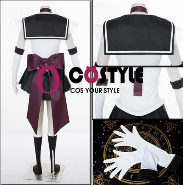 画像4: アニメ コスプレ 衣装 美少女戦士セーラームーン スーパーセーラープルート 冥王せつな 漫画 コスプレ衣装 コスチューム コス レイヤーさん cosplay cos 完コス コミケ 衣装 仮装 学園祭 文化祭 ハロウィン halloween セーラー服 (4)