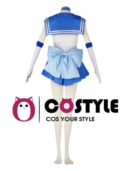 画像4: アニメ コスプレ 衣装 美少女戦士セーラームーン セーラーマーキュリー 水野亜美 漫画 コスプレ衣装 コスチューム コス レイヤーさん cosplay cos 完コス コミケ 衣装 仮装 学園祭 文化祭 ハロウィン halloween セーラー服 (4)