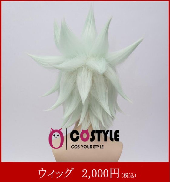 画像2: アニメ コスプレ 耐熱 ウィッグ ネット付き 凹凸世界 おうとつせかい 格瑞（グレイ） 　wig キャラクター 二次元髪型　かつら　コス レイヤーさん　cosplay　cos　完コス　コミケ 衣装　仮装　変装 (2)