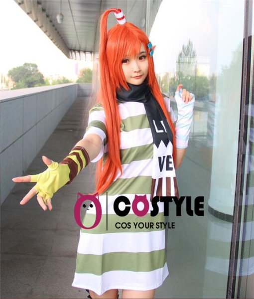画像2: アニメ コスプレ 凹凸世界 おうとつせかい 艾比（アイビー） アニメ キャラクター コスプレ衣装　 コスチューム　コス レイヤーさん cosplay cos 完コス コミケ 衣装 仮装 学園祭 文化祭 (2)