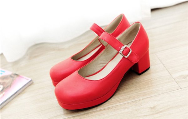 画像2: アニメ コスプレ エロマンガ先生 山田エルフ やまだ エルフ 靴 パンプス 赤 レッド くつ シューズ 衣装 キャラクター コスプレ衣装 コスチューム コス レイヤーさん cosplay cos 完コス コミケ 衣装 仮装 学園祭 文化祭 (2)