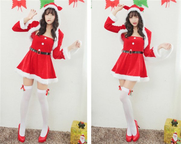 画像3: クリスマスツリー コスプレ衣装 ツリー レディース 女性 セクシー christmas Xmas 仮装 コスプレ コスチューム サンタ サンタクロースセクシー ダンス衣装 学芸会 演劇 発表会 パーティー イベント (3)