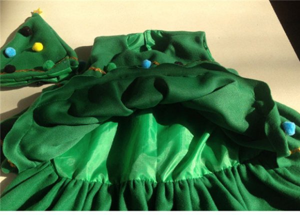 画像3: 【送料無料】クリスマスツリー コスプレ衣装 子供 christmas Xmas 仮装 コスプレ コスチューム サンタ サンタクロースセクシー ダンス衣装 学芸会 演劇 発表会 パーティー イベント (3)