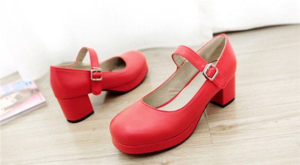 画像3: アニメ コスプレ エロマンガ先生 山田エルフ やまだ エルフ 靴 パンプス 赤 レッド くつ シューズ 衣装 キャラクター コスプレ衣装 コスチューム コス レイヤーさん cosplay cos 完コス コミケ 衣装 仮装 学園祭 文化祭 (3)