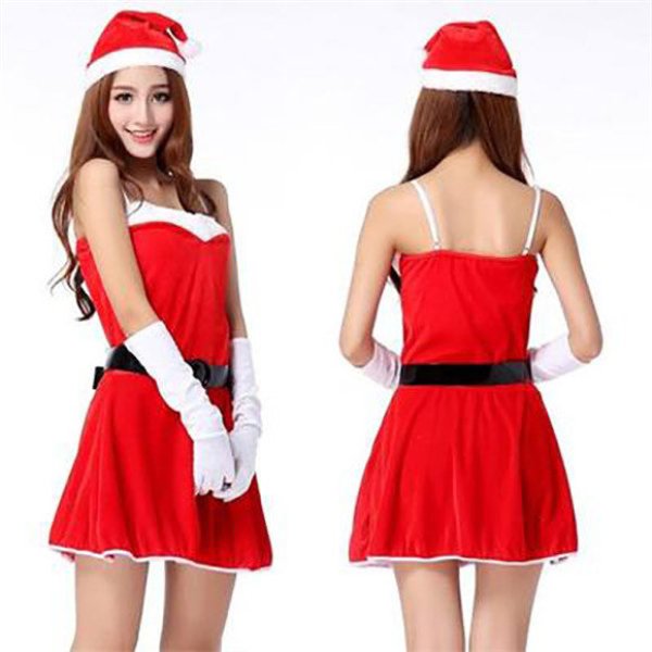 画像6: クリスマスツリー コスプレ衣装 ツリー レディース 女性 セクシー christmas Xmas 仮装 コスプレ コスチューム サンタ サンタクロースセクシー ダンス衣装 学芸会 演劇 発表会 パーティー イベント (6)