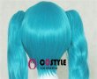 画像1: アニメ コスプレウィッグ ネット付き VOCALOID ボーカロイド 初音　ミク ハツネミク ツインテール wig キャラクター 二次元髪型　かつら　コス レイヤーさん　cosplay　cos　完コス　コミケ 衣装　仮装　変装　学園祭　文化祭 (1)