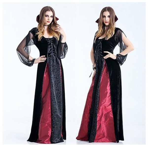 画像2: ハロウィン 衣装 魔女 魔法使い エルフ   魔法少女 ハロウィン ウィッチ 魔女 吸血鬼 コスプレ 衣装 コスチューム 大人用 レディース デビル ゾンビ 仮装 パーティー イベント クリスマス 文化祭 演劇 発表会 (2)