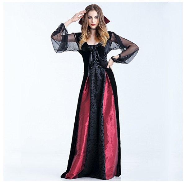 画像3: ハロウィン 衣装 魔女 魔法使い エルフ   魔法少女 ハロウィン ウィッチ 魔女 吸血鬼 コスプレ 衣装 コスチューム 大人用 レディース デビル ゾンビ 仮装 パーティー イベント クリスマス 文化祭 演劇 発表会 (3)