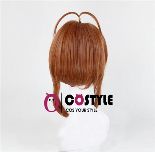 画像5: アニメ コスプレ ウィッグ ネット付き カードキャプターさくら 木之本桜 きのもとさくら wig キャラクター 二次元髪型 かつら コス レイヤーさん cosplay cos 完コス コミケ 衣装 仮装 変装 (5)