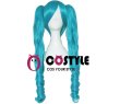 画像3: アニメ コスプレウィッグ ネット付き VOCALOID ボーカロイド 初音　ミク ハツネミク ツインテール wig キャラクター 二次元髪型　かつら　コス レイヤーさん　cosplay　cos　完コス　コミケ 衣装　仮装　変装　学園祭　文化祭 (3)