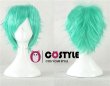 画像2: アニメ コスプレウィッグ ネット付き VOCALOID ボーカロイド 初音　ミク ハツネミク　ショート wig キャラクター 二次元髪型　かつら　コス レイヤーさん　cosplay　cos　完コス　コミケ 衣装　仮装　変装　学園祭　文化祭 (2)