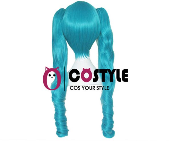 画像4: アニメ コスプレウィッグ ネット付き VOCALOID ボーカロイド 初音 ミク ハツネミク ツインテール wig キャラクター 二次元髪型 かつら コス レイヤーさん cosplay cos 完コス コミケ 衣装 仮装 変装 学園祭 文化祭 (4)