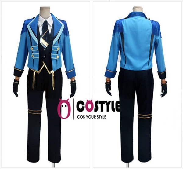 画像2: アニメ ゲーム コスプレ 衣装 ツキウタ。 皐月葵(さつきあおい) ステージ衣装  コスプレ衣装 コスチューム コス レイヤーさん cosplay コミケ 衣装 仮装 学園祭 文化祭 大人用 (2)