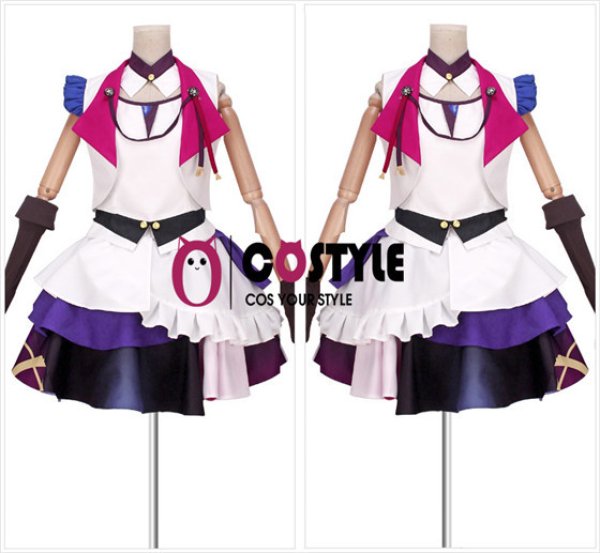 画像2: アニメ ゲーム コスプレ 衣装 ツキウタ。　花園雪（はなぞのゆき） ステージ衣装 　コスプレ衣装　コスチューム　コス レイヤーさん　cosplay　コミケ 衣装 仮装 学園祭 文化祭 大人用 (2)