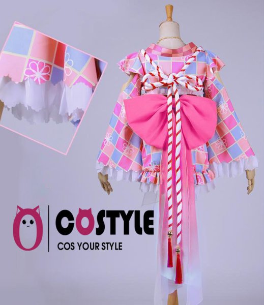 画像7: アイドル アニメ love live! ラブライブ!サンシャイン!! Aqours 浴衣編 覚醒後 スクフェス コスプレ衣装 コスチューム コス レイヤーさん cosplay cos 完コス コミケ 衣装 仮装 余興 宴会 学園祭 文化祭 (7)
