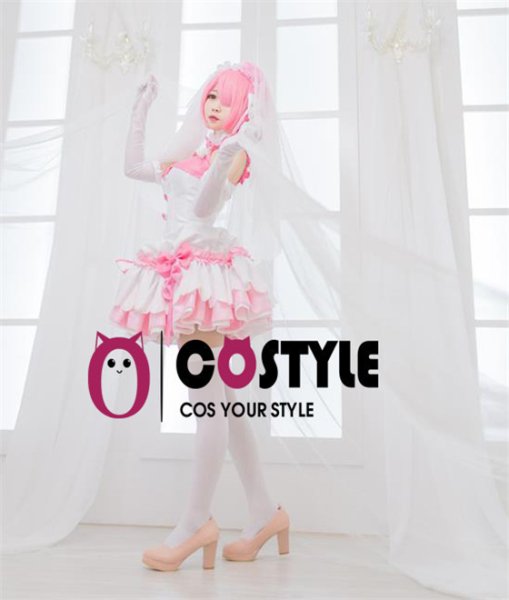 画像10: アニメ コスプレ 衣装 Re:ゼロから始める異世界生活 リゼロ ラム レム ウェディングドレス 漫画 キャラクター コスプレ衣装 コスチューム コス レイヤーさん cosplay cos 完コス コミケ 衣装 仮装 学園祭 文化祭 大人用 (10)
