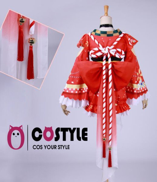 画像9: アイドル アニメ love live! ラブライブ!サンシャイン!! Aqours 浴衣編 覚醒後 スクフェス コスプレ衣装 コスチューム コス レイヤーさん cosplay cos 完コス コミケ 衣装 仮装 余興 宴会 学園祭 文化祭 (9)