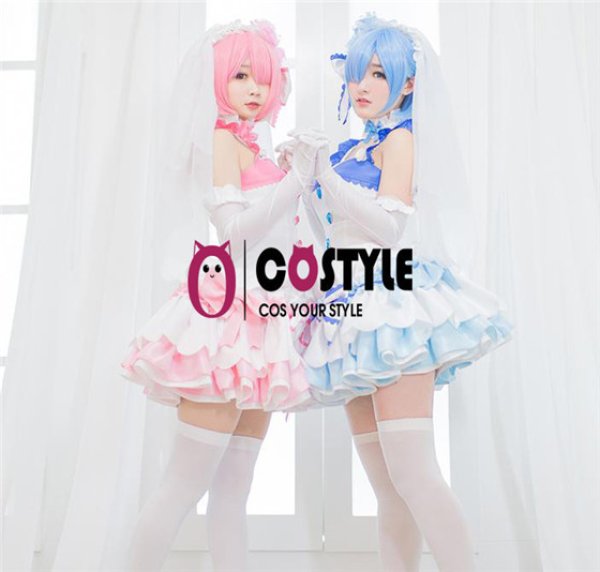 画像14: アニメ コスプレ 衣装 Re:ゼロから始める異世界生活 リゼロ ラム レム ウェディングドレス 漫画 キャラクター コスプレ衣装 コスチューム コス レイヤーさん cosplay cos 完コス コミケ 衣装 仮装 学園祭 文化祭 大人用 (14)