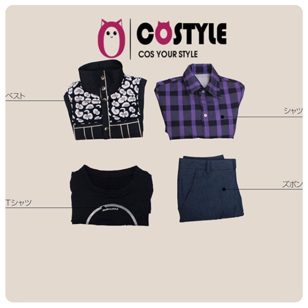 画像8: アプリ ゲーム コスプレ 衣装 A3! エースリー 秋組 摂津 万里 せっつ ばんり コスプレ衣装 コスチューム コス レイヤーさん cosplay cos 完コス コミケ 衣装 仮装 学園祭 文化祭 (8)