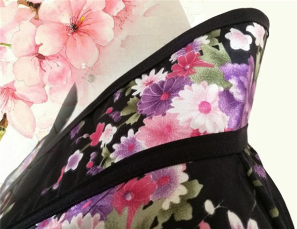 画像4: 和装 コスプレ 着物 花魁 和服 浴衣 巫女 着物ドレス セクシー メイド ロリータ lolita 和服 メイド レディース 女性 大人用 発表会 舞台 パーティー ハロウィン 衣装 仮装 コスチューム コス 大きいサイズ (4)