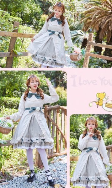 画像2: アニメ コスプレ 衣装 カードキャプターさくら CCさくら 木之本桜 きのもとさくら コスプレ衣装 コスチューム コス レイヤーさん cosplay cos 完コス コミケ 衣装 仮装 学園祭 文化祭 (2)