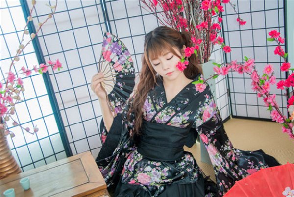 画像6: 和装 コスプレ 着物 花魁 和服 浴衣 巫女 着物ドレス セクシー メイド ロリータ lolita 和服 メイド レディース 女性 大人用 発表会 舞台 パーティー ハロウィン 衣装 仮装 コスチューム コス 大きいサイズ (6)