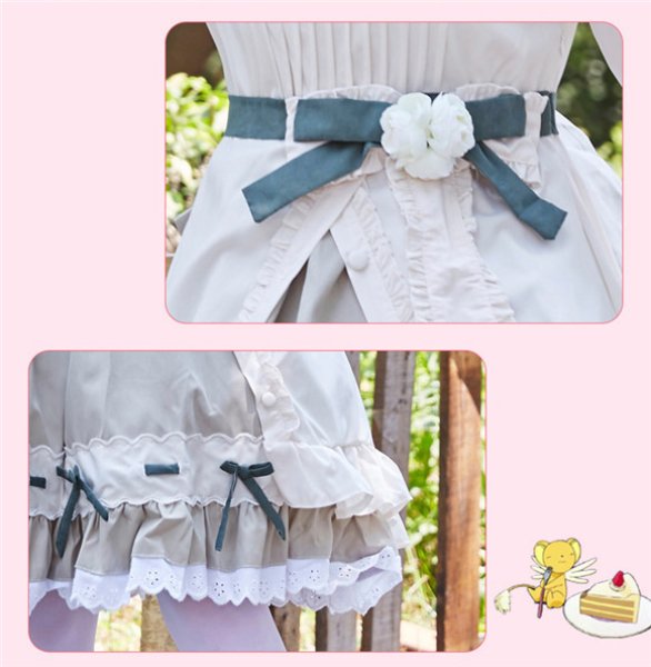 画像7: アニメ コスプレ 衣装 カードキャプターさくら CCさくら 木之本桜 きのもとさくら コスプレ衣装 コスチューム コス レイヤーさん cosplay cos 完コス コミケ 衣装 仮装 学園祭 文化祭 (7)