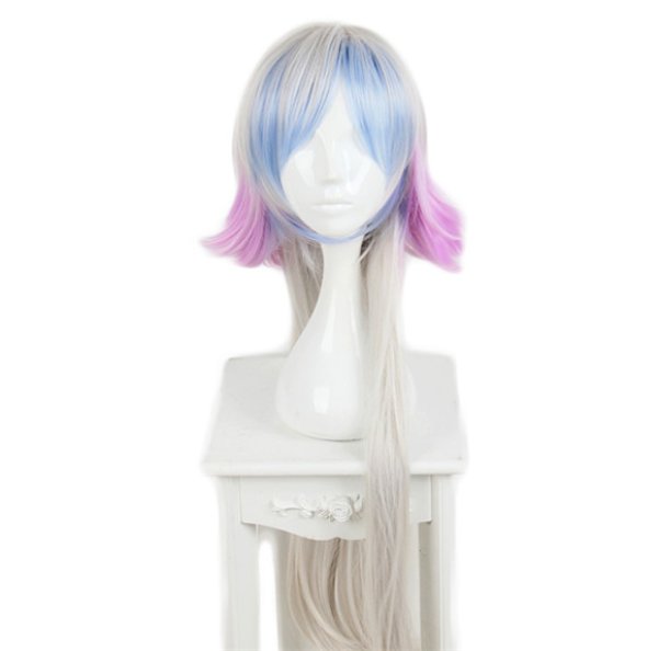 画像2: 送料無料 ゲーム コスプレ ウィッグ ネット付き Fate/GrandOrder マーリン FGO wig キャラクター 二次元髪型 かつら コス レイヤーさん cosplay cos 完コス コミケ 衣装 仮装 変装 学園祭 文化祭 (2)