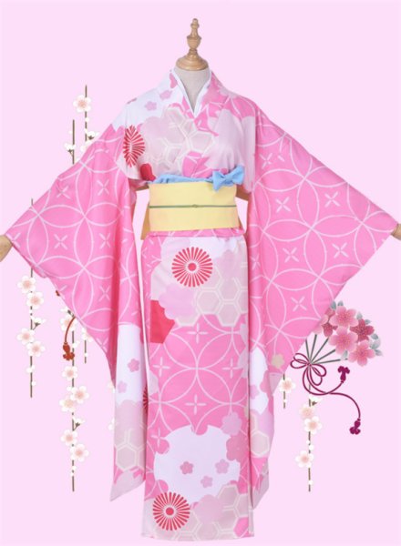 画像2: アニメ コスプレ 和装 和服 着物 干物妹!うまるちゃん 土間埋 どまうまる コスプレ衣装 コスチューム コス レイヤーさん cosplay cos 完コス コミケ 衣装 仮装 学園祭 文化祭 パーティー ハロウィン 大人用 (2)