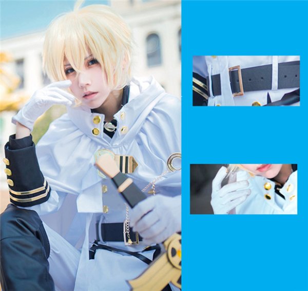 画像3: アニメ コスプレ 終わりのセラフ 百夜ミカエラ コスプレ衣装 コスチューム コス レイヤーさん cosplay cos 完コス コミケ 衣装 仮装 学園祭 文化祭 パーティー ハロウィン 大人用 大きいサイズ (3)
